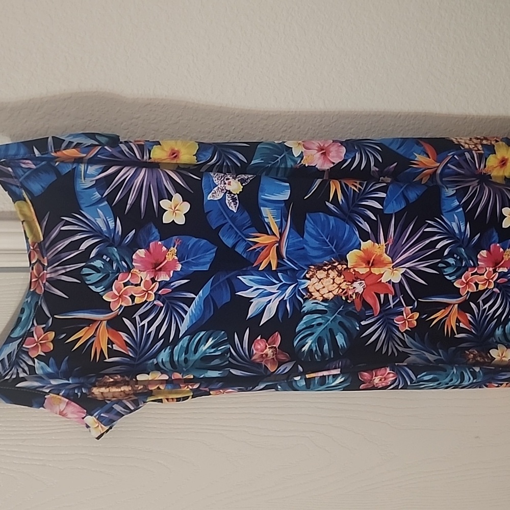 Tropical Floral Print Dress